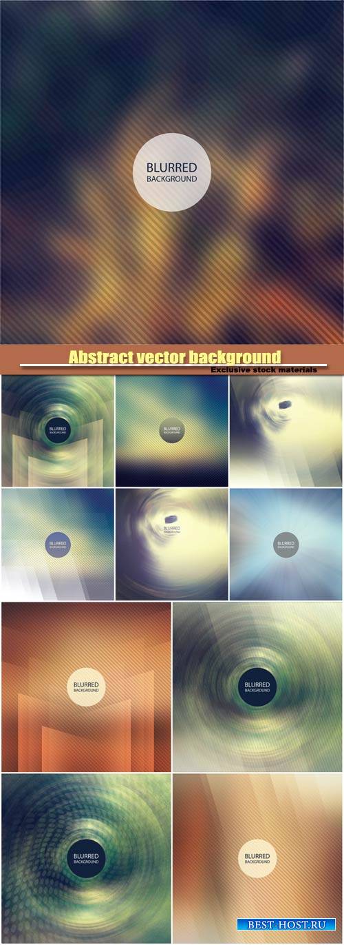 Abstract vector background with a blur effect