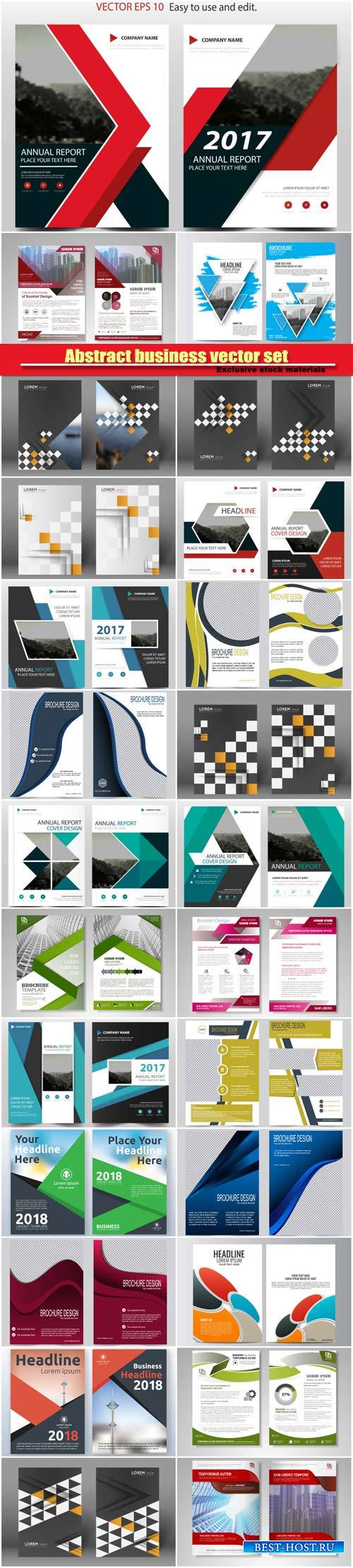 Vector brochures and flyers template design