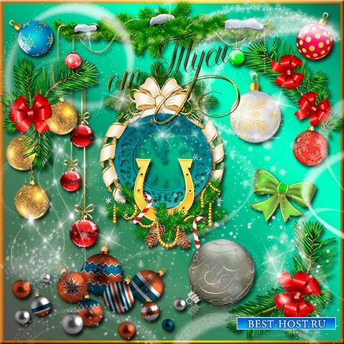 Клипарт - Новогоднего убранства предметы хранят волшебные секреты