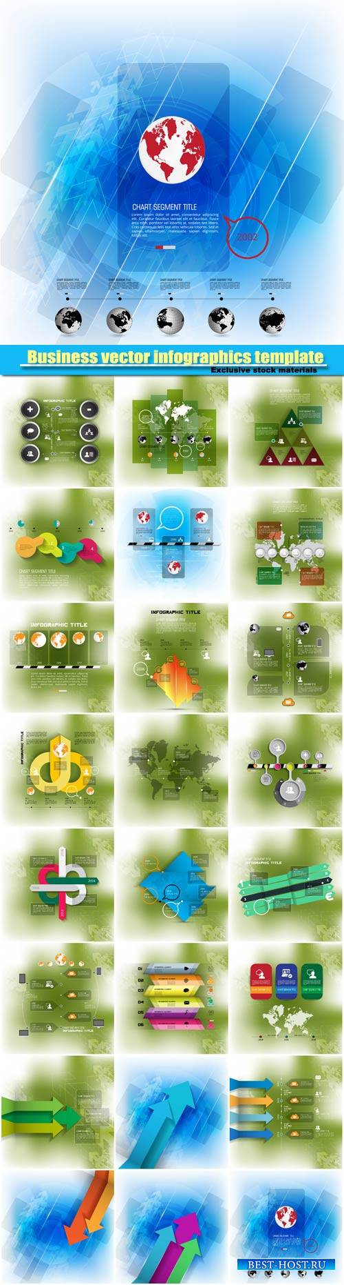 Business vector infographics template