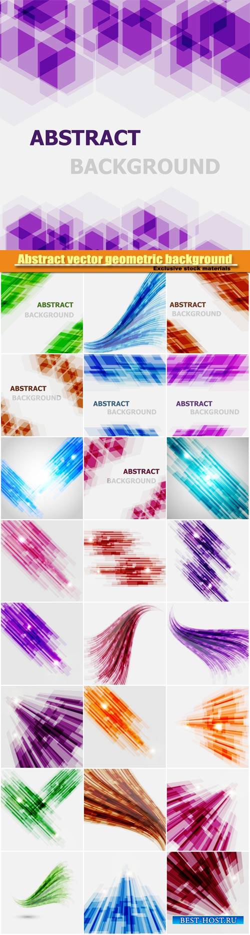 Abstract vector geometric background,  wave element design