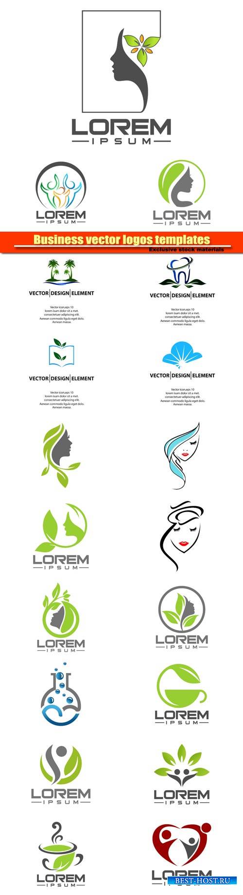 Business vector logos templates №10