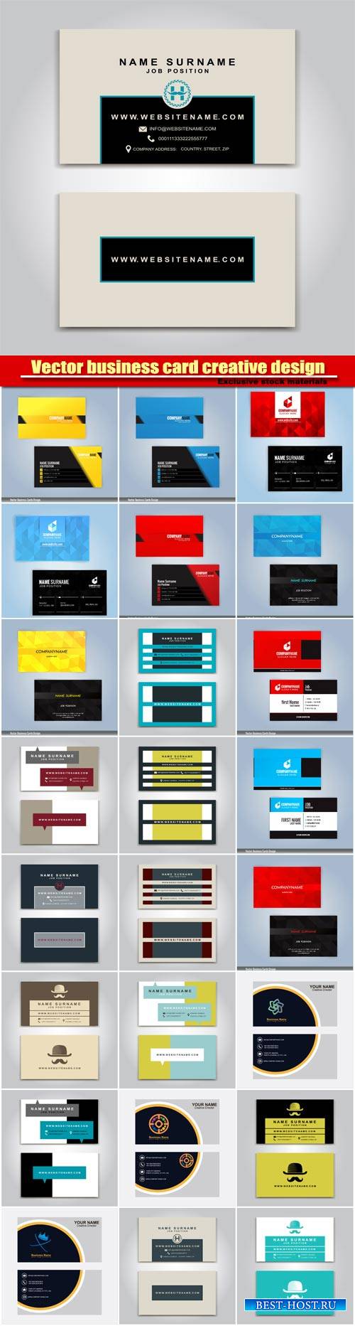 Vector business card creative design