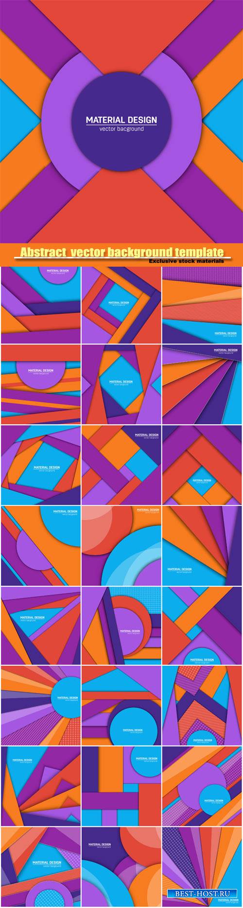 Abstract creative layout vector background template #4