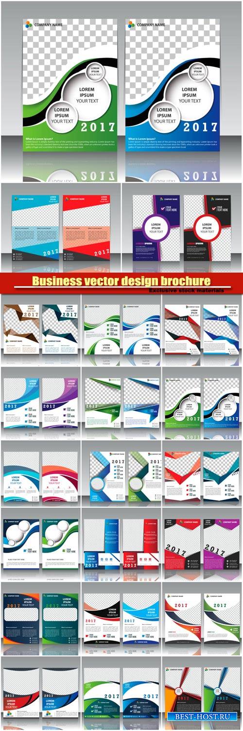 Business vector design brochure, flyer vector template, card creative design