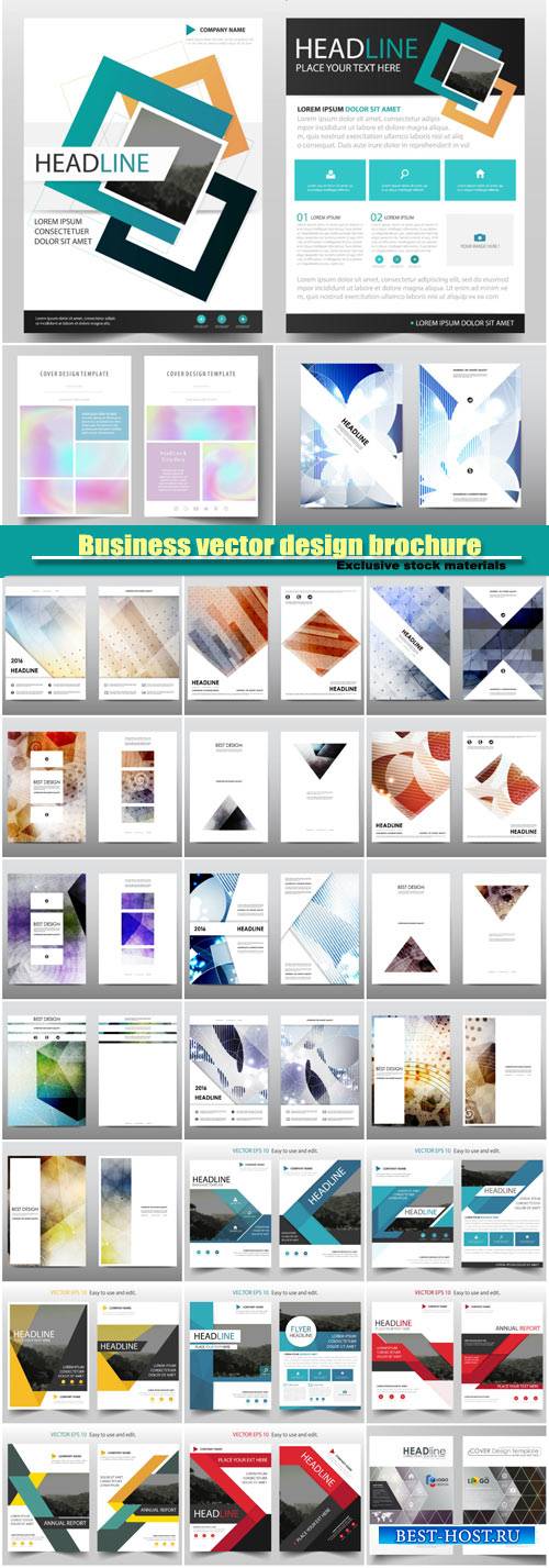 Business vector design brochure, flyer template, card creative design