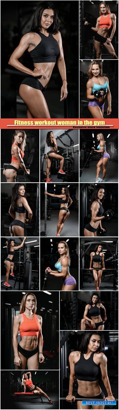 Fitness workout woman in the gym
