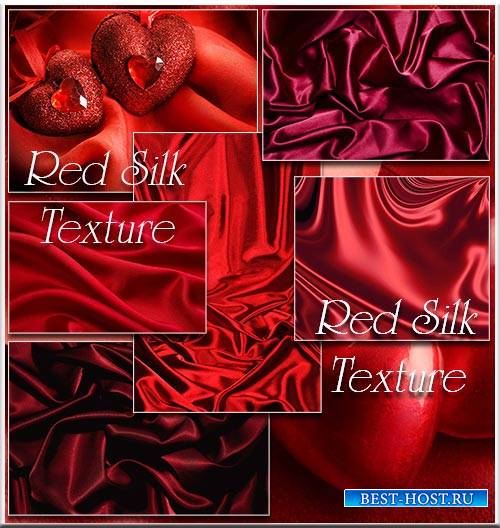Red Silk Texture - Clipart / Красный шелк - Клипарт