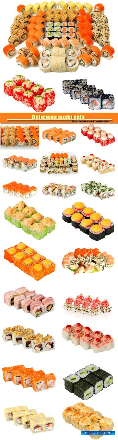 Delicious sushi sets