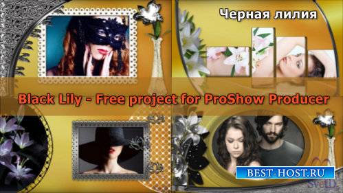 Проект для ProShow Producer - Черная лилия