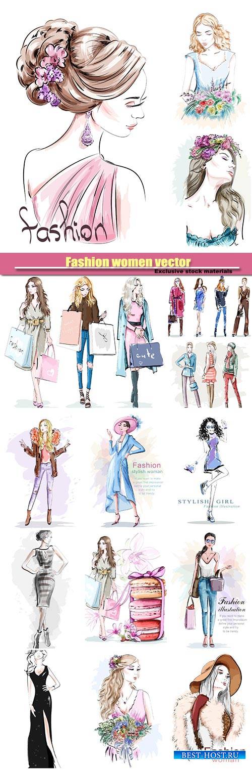Fashion women vector