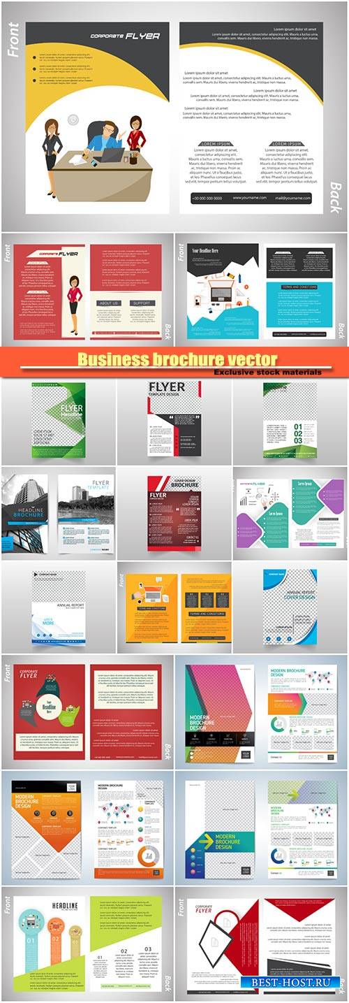 Business brochure vector