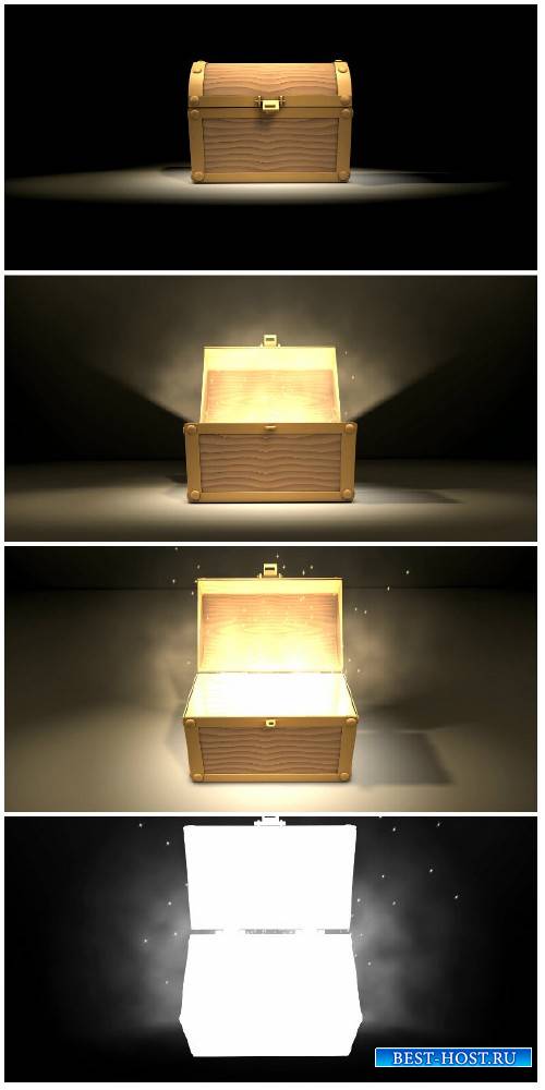 Video footage Magical box, zoom-in animation