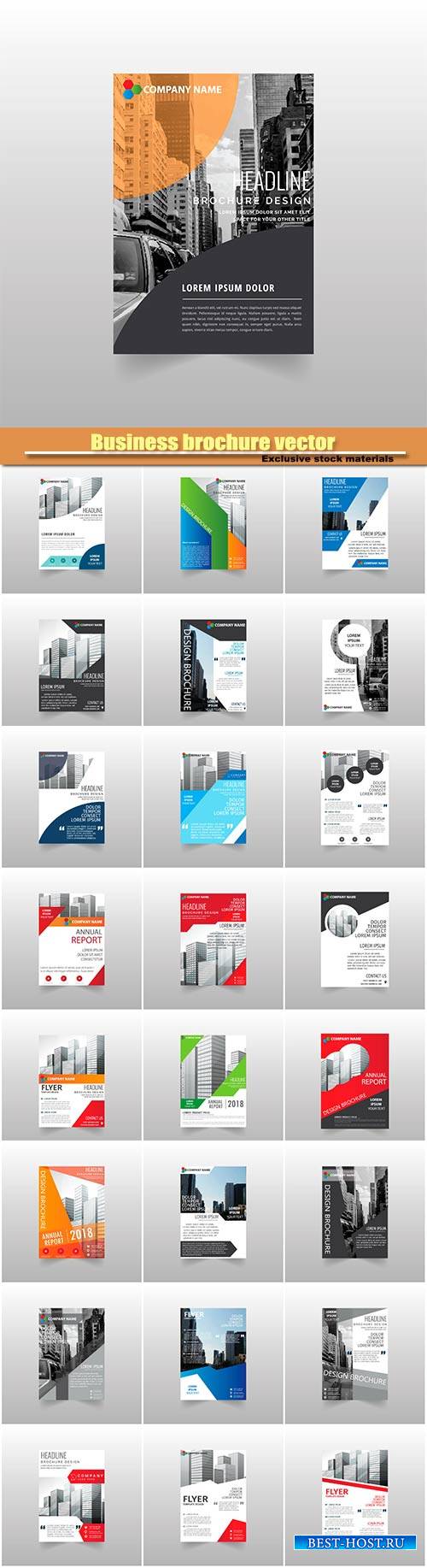 Business brochure vector, flyers templates #10