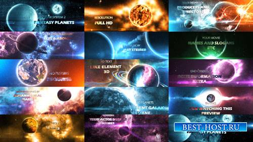 Solar System 2 ( Fantasy Planets ) 8K - Project for After Effects (Videohiv ...