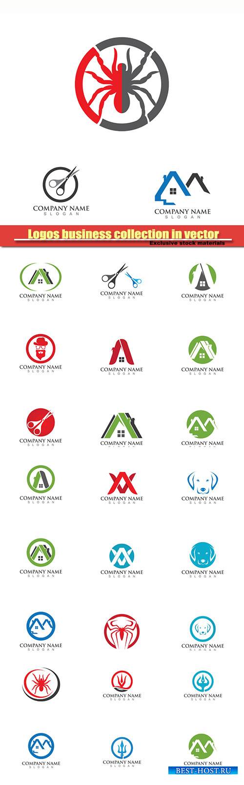 Logos business collection in vector #27