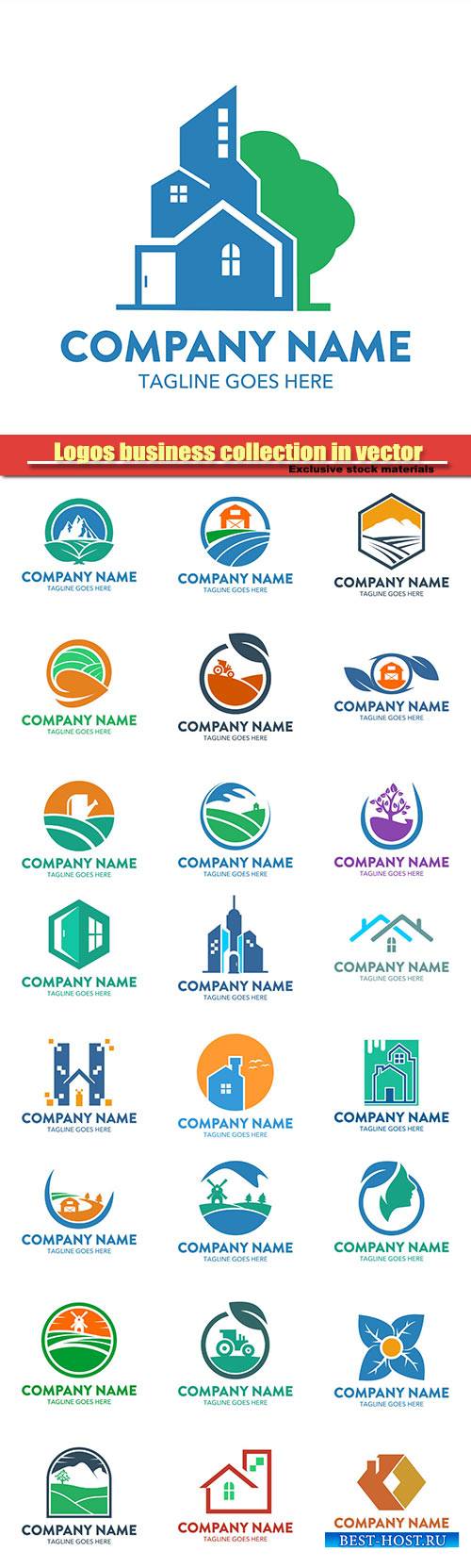 Logos business collection in vector #28