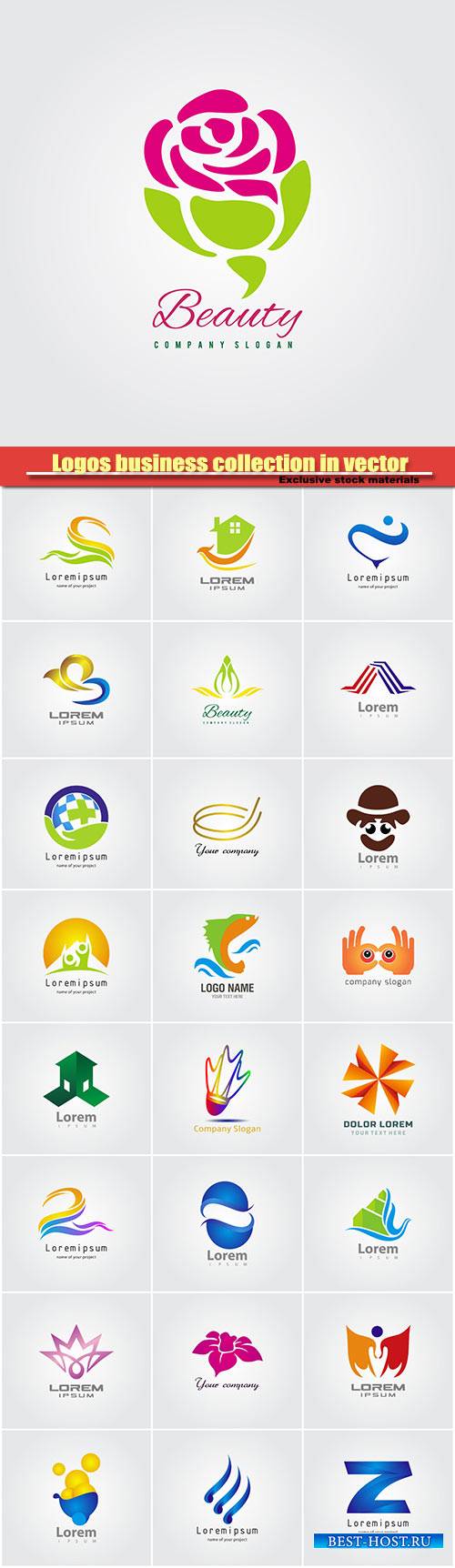 Logos business collection in vector #26