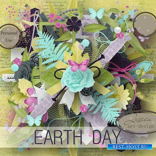Цветочный скрап-набор - Земные сутки