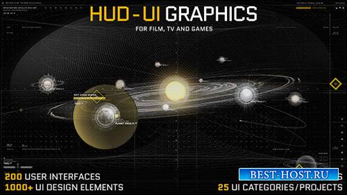 Худ - Графический пользовательский интерфейс для кино, телевидения и игр - Project for After Effects (Videohive)