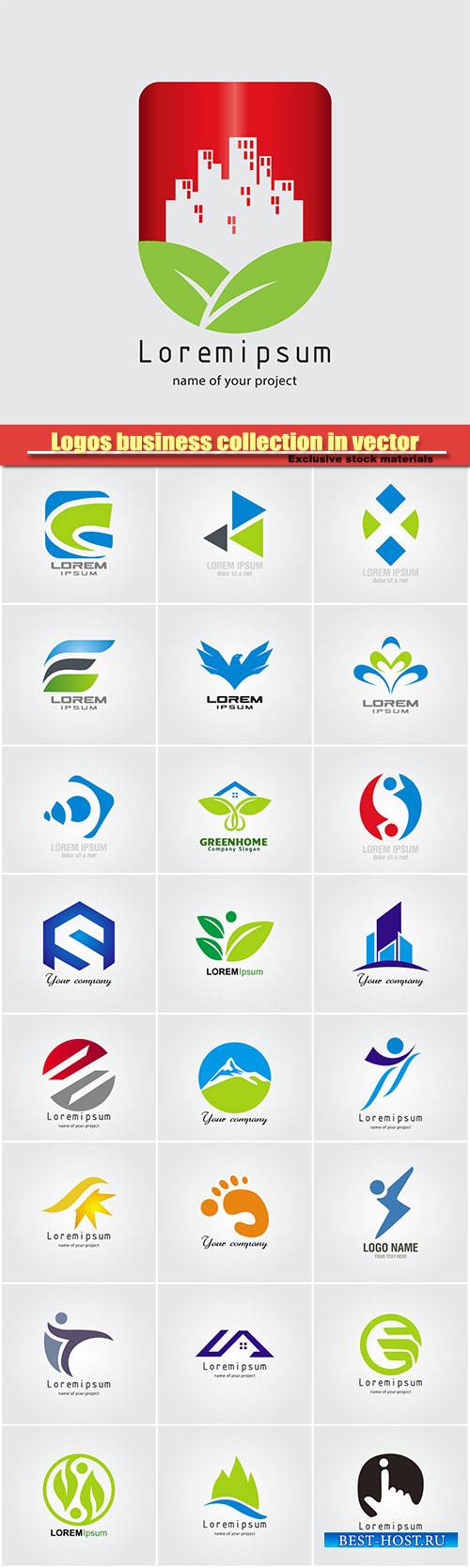 Logos business collection in vector #31