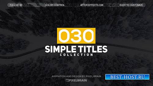 Простые Названия 19626743 - Project for After Effects (Videohive)