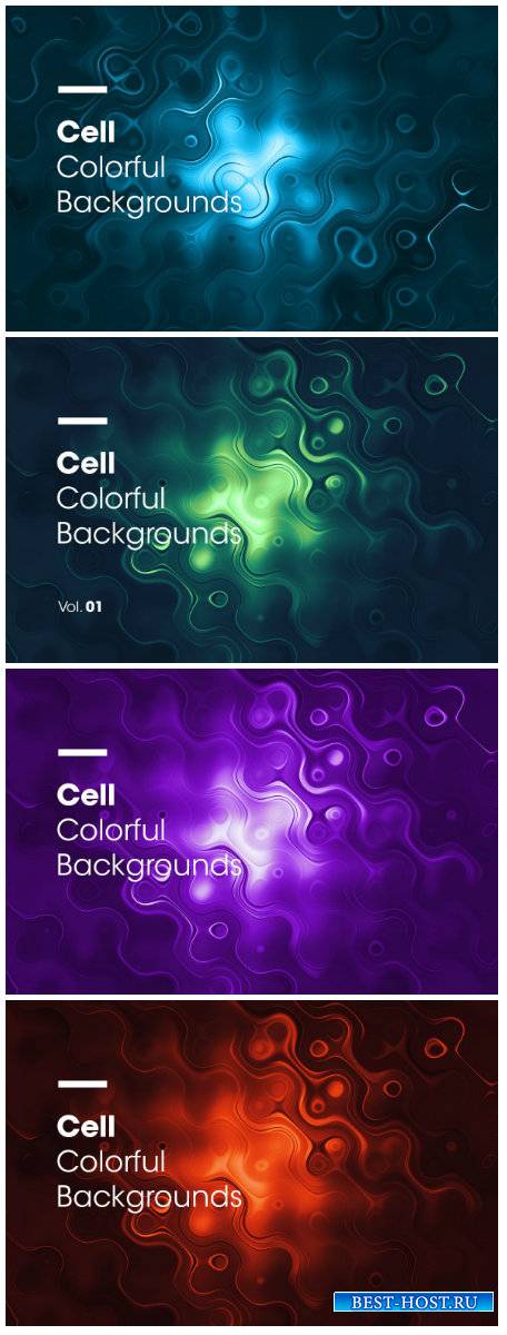 Cell Colorful Backgrounds Vol.01