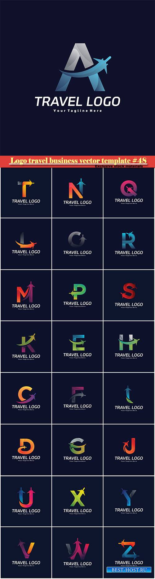 Logo travel business vector illustration template #48