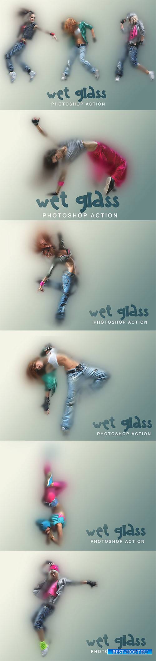 Wet Glass Photoshop Action