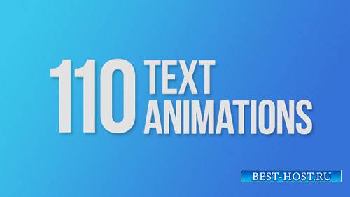 110 Текстовые анимации - Project for After Effects (Videohive)