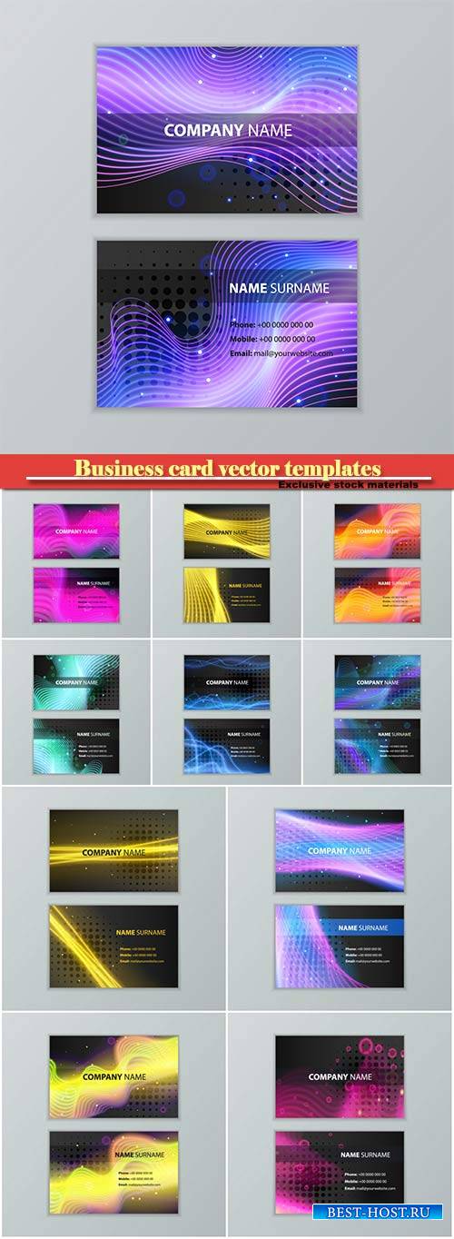 Business card vector templates # 26