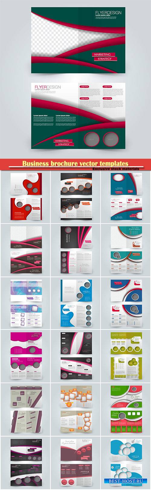 Business brochure vector templates, magazine cover, business mockup, education, presentation, report # 51