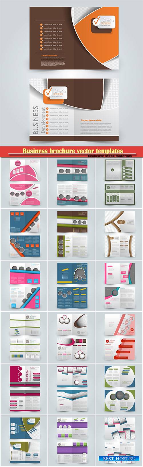 Business brochure vector templates, magazine cover, business mockup, education, presentation, report # 52