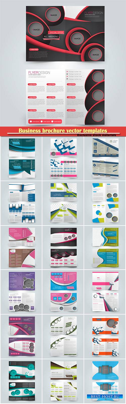 Business brochure vector templates, magazine cover, business mockup, education, presentation, report # 54