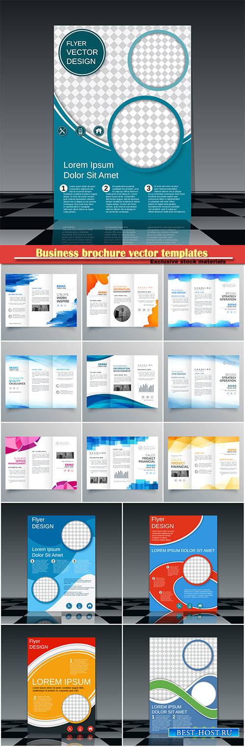 Business brochure vector templates, magazine cover, business mockup, education, presentation, report # 60