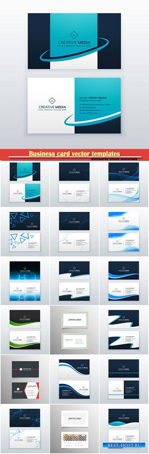 Business card vector templates # 31