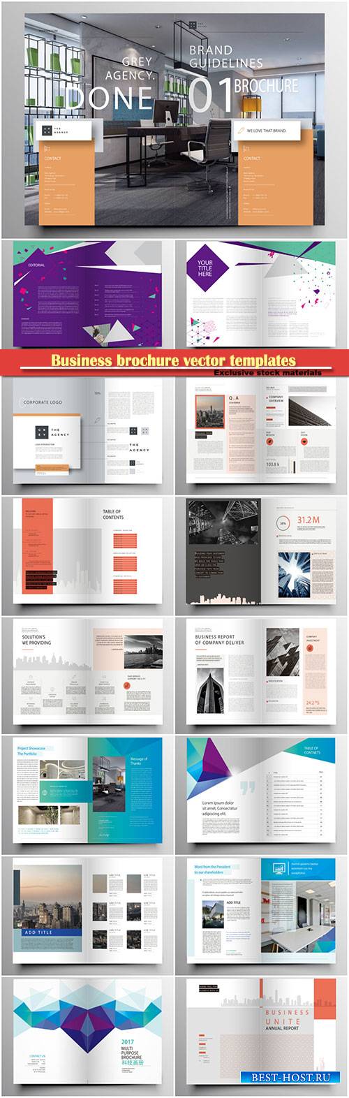 Business brochure vector templates, magazine cover, business mockup, education, presentation, report # 63