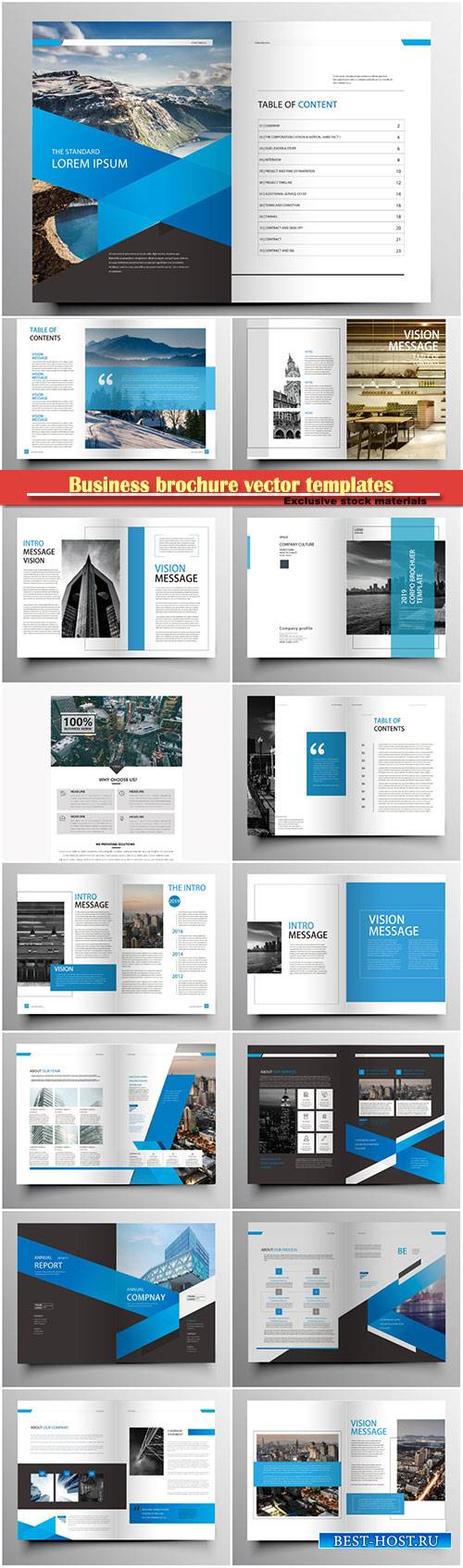 Business brochure vector templates, magazine cover, business mockup, education, presentation, report # 69
