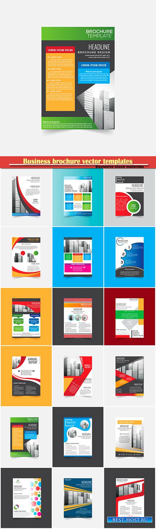 Business brochure vector templates, magazine cover, business mockup, education, presentation, report # 73