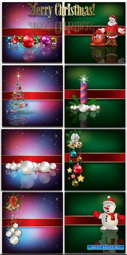 Новогодние фоны-Новогодние композиции.4 часть/Christmas backgrounds-Christm ...