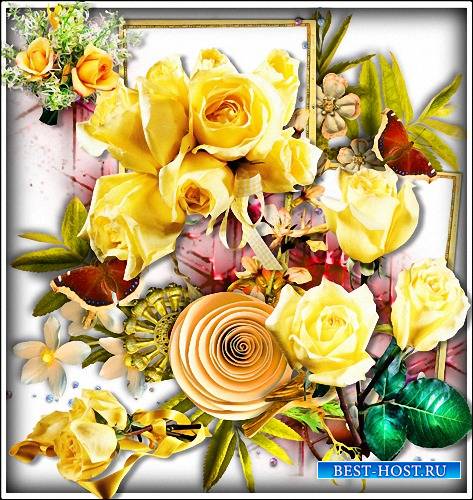 Png картинки - Желтого цвета розы