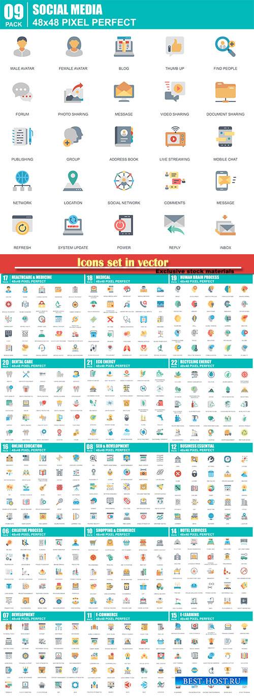 Icons set in vector # 15