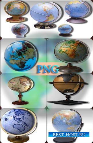 Png для Photoshop - Настольные глобусы