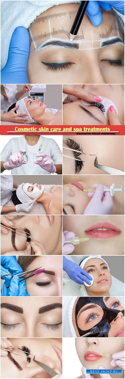Cosmetic skin care and spa treatments, tattooing eyebrow, botulinum toxin i ...
