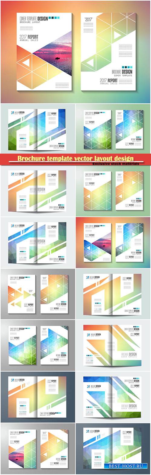 Brochure template vector layout design, corporate business annual report, magazine, flyer mockup # 128