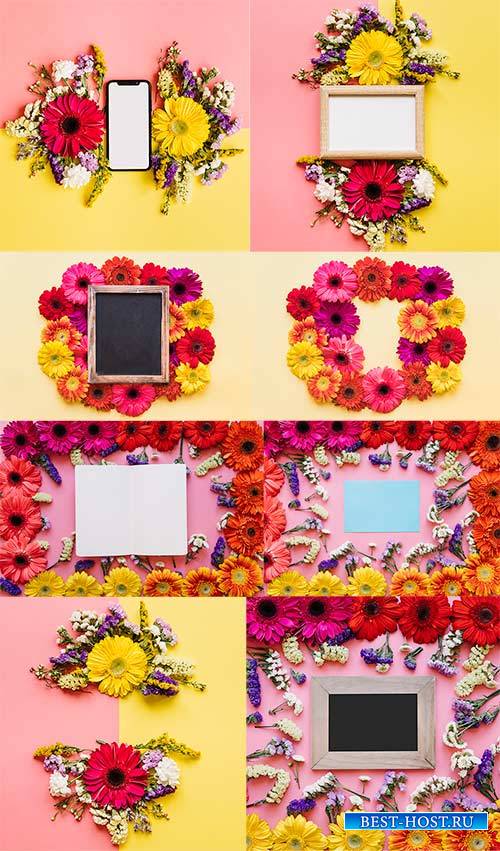Весенние фоны с цветами / Spring background with flowers