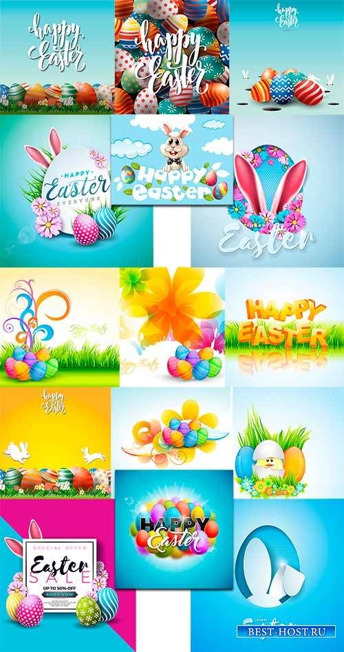 Разноцветная пасха - Вектор / Colorful Easter - Vector