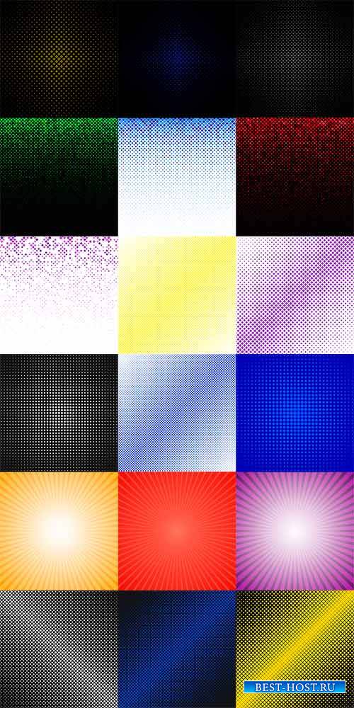 Разноцветные фоны в векторе / Colored backgrounds in vector