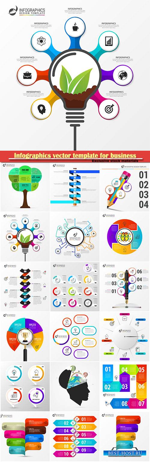 Infographics vector template for business presentations or information banner # 40