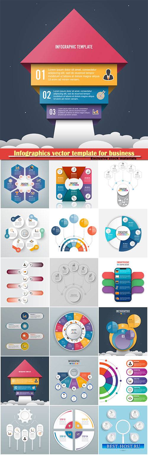 Infographics vector template for business presentations or information banner # 41